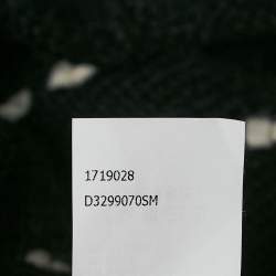 Loewe Black Wool Cable Knit Fringed Sweater L