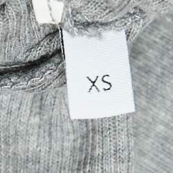 مملوكة مسبقًا Loewe Grey Angaram Embroidered Rib Knit Maxi Dress XS