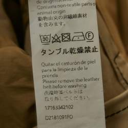 Loewe Beige Cotton Asymmetric Belted Trench Coat M