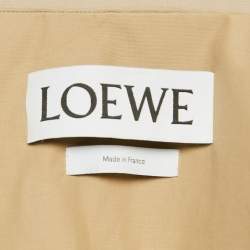 Loewe Beige Cotton Asymmetric Belted Trench Coat M