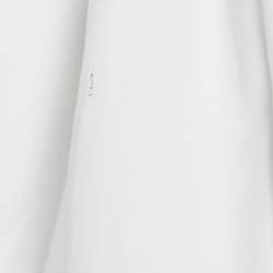 Pre Owned Loewe White Cotton Gathered Tunic Dress S