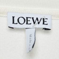 Loewe White Anagram Jersey Long Sleeve T-Shirt M