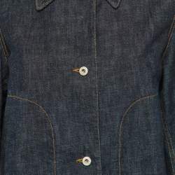 Pre Owned Loewe Navy Blue Denim Workwear Jacket L