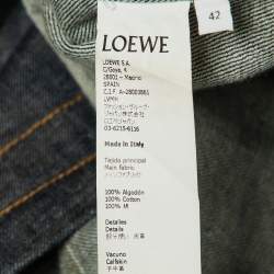 Pre Owned Loewe Navy Blue Denim Workwear Jacket L