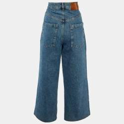 Pre Owned Loewe Blue Anagram Denim Baggy Jeans M Waist 32"