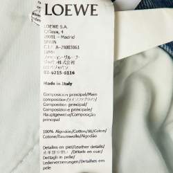 Pre Owned Loewe Blue Anagram Denim Baggy Jeans M Waist 32"