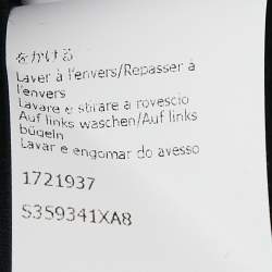 مملوكة مسبقًا Loewe Black Logo Embroidery Cotton Crew Neck Sweatshirt S