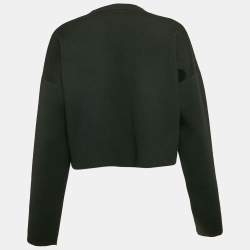 Loewe Black Padded 3D Anagram Wool Crewneck Sweatshirt M