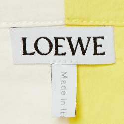Loewe Multicolor Colorblock Cotton Button Front Shirt S   