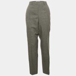 Loewe Grey Wool Tailored Trousers L