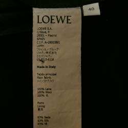 Loewe Grey Wool Tailored Trousers L