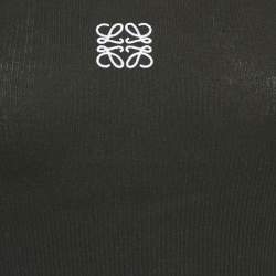 Loewe Black Anagram Embroidery Rib Knit Tank Top S