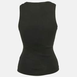 Loewe Black Anagram Embroidery Rib Knit Tank Top S
