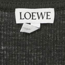 Loewe Black Anagram Embroidery Rib Knit Tank Top S