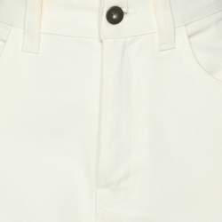 Loewe White Denim Asymmetric Hem Jeans S