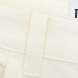 Loewe White Denim Asymmetric Hem Jeans S