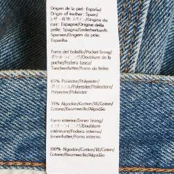 Pre Owned Loewe Light Blue Denim Anagram Detail Straight Leg Jeans M Waist 28"