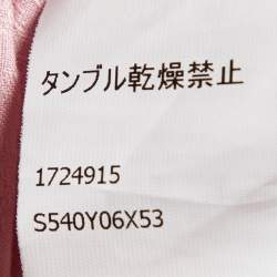 Pre Owned Loewe Pink Monogram Cotton Button Front Hooded Shirt XXL