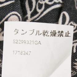 Pre Owned Loewe x Paula & Mopitz Ibiza Navy Blue Printed Linen Collared Tunic XS