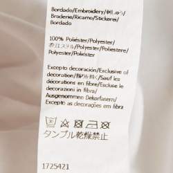 Pre Owned Loewe White Anagram Embroidered Cotton High Low T-Shirt M