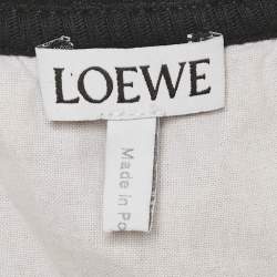 Pre Owned Loewe Black Anagram Rib Knit Tank Maxi Dress M 