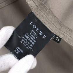 Pre Owned Loewe  Brown Lambskin Leather Coat  #52