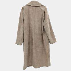 Pre Owned Loewe  Brown Lambskin Leather Coat  #52