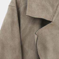 Pre Owned Loewe  Brown Lambskin Leather Coat  #52