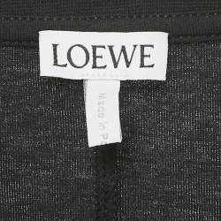 Pre Owned Loewe Black Anagram Embroidered Jersey T-Shirt M