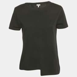 Pre Owned Loewe Black Anagram Embroidered Jersey T-Shirt M