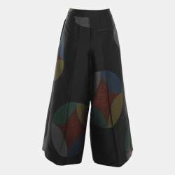 Pre Owned Loewe Multicolor Color Block Fabric Wide Leg Trouser M