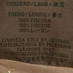 Pre Owned Loewe Beige Suede Double Breasted Coat S