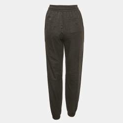 Pre Owned Loewe Black Anagram All-Over Nylon Blend Joggers XS