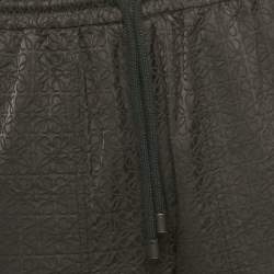 Pre Owned Loewe Black Anagram All-Over Nylon Blend Joggers XS