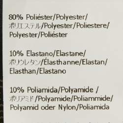 Pre Owned Loewe White Cotton Logo Band Detail Crop Shirt & Black Wool Asymmetric Skirt  M/XS