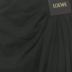 Pre Owned سروال درابيه بشعار من الكريب الأسود من لويفي، مقاس صغير