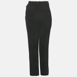 Pre Owned سروال درابيه بشعار من الكريب الأسود من لويفي، مقاس صغير