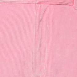 Pre Owned Loewe Pink Anagram Corduroy Baggy Pants XL
