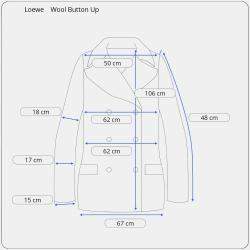 مملوكة مسبقًا معطف لويفي صوف بني بأزرار