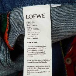 مملوكة مسبقًا Loewe Multicolor Patchwork Denim Wide Leg Jeans M/Waist 30"