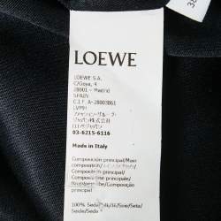 Pre Owned مجموعة لووي بطبعة شعار أناغرام من الساتان الأسود مقاس كبير / وسط