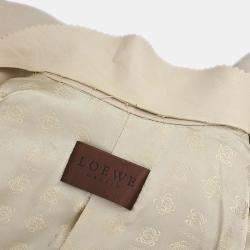 مملوكة مسبقًا جاكيت لويفي بزر واحد بلون البيج C.I.F.A مقاس كبير جداً (إكسترا لارج)