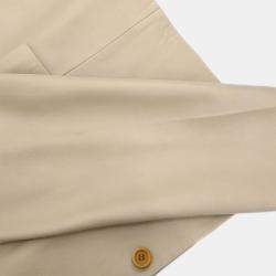 مملوكة مسبقًا جاكيت لويفي بزر واحد بلون البيج C.I.F.A مقاس كبير جداً (إكسترا لارج)