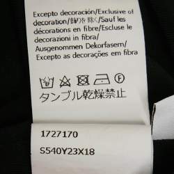 Pre Owned Loewe Black Mesh Anthurium Printed Full Sleeves Top S