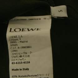 Pre Owned Loewe Silver Jersey Draped Cut-Out Maxi Dress S