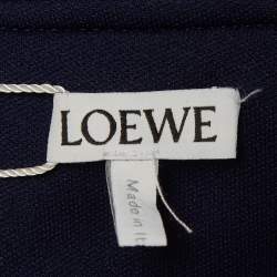Pre Owned Loewe Navy Blue Anagram Jersey Track Suit XS/S