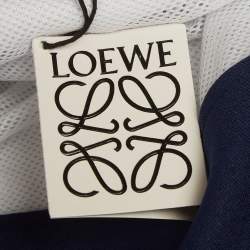 Pre Owned Loewe Navy Blue Anagram Jersey Track Suit XS/S