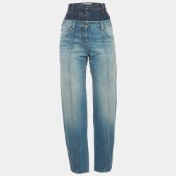 Pre Owned Loewe Blue Denim High-Rise Jeans S/Waist 23"