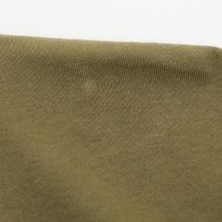 مملوكة مسبقًا تي شيرت لويفي أخضر زيتوني بشعار محبوك مقاس متوسط