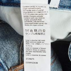 Pre Owned تنورة لويفي جينز أزرق أناغرام صغيرة الخصر 24 بوصة (سمول)